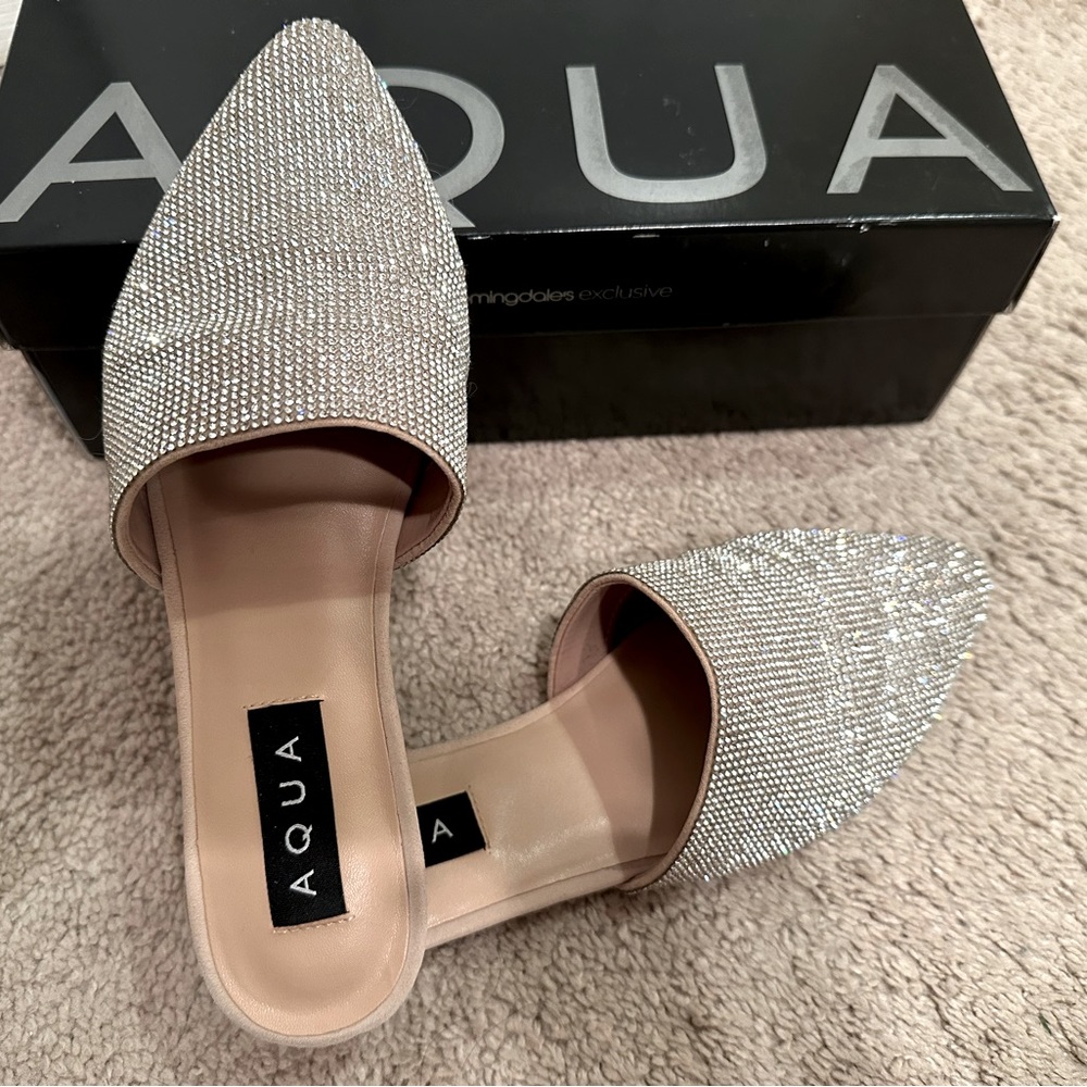 Aqua Crystal Mules